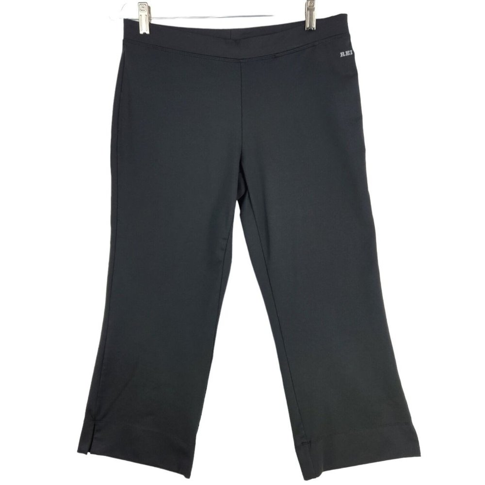 REI Women's Crop Hiking Pants Small Black Stretch Drawstring Outdoors Hiking